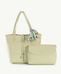 Alive With Style 'Adina' Shoulder Bag/Tote by Sassy Duck in Green-Tan-Red