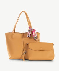 Alive With Style 'Adina' Shoulder Bag/Tote by Sassy Duck in Green-Tan-Red