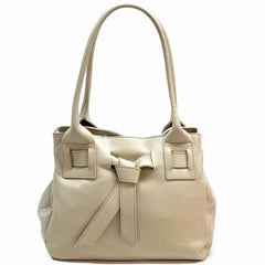 Alive With Style 'Daria' Italian Leather Shoulder Bag/Tote in Taupe/Black-Cream/Taupe-Tan-Navy-Cream-Black-White-Nude-Dark Grey-Beige-Cream/Tan-Olive-Taupe