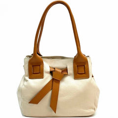 Alive With Style 'Daria' Italian Leather Shoulder Bag/Tote in Taupe/Black-Cream/Taupe-Tan-Navy-Cream-Black-White-Nude-Dark Grey-Beige-Cream/Tan-Olive-Taupe