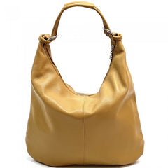 Alive With Style 'Alessandra' Italian Leather Shoulder Bag in Green-Navy-Red-Black-Grey-Orange-Cream-Tan-Taupe