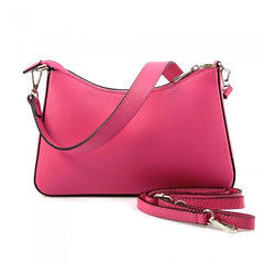 Alive With Style 'Pia' Leather Shoulder/Cross Body Bag in Pink-Black-Orange-White-Navy-Ice Blue-Fuchsia-Mauve-Blue-Light Green-Green