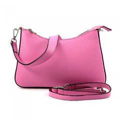 Alive With Style 'Pia' Leather Shoulder/Cross Body Bag in Pink-Black-Orange-White-Navy-Ice Blue-Fuchsia-Mauve-Blue-Light Green-Green
