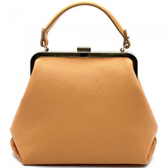Alive With Style 'Adelina' Italian Leather Handbag/Shoulder Bag in Pink-SoftOrange-Black-Cream-IceBlue-Sage-Blue-Navy-Denim-Brown-Tan-LightBrown-Orange-Wine-DarkBrown-DarkTaupe-Olive