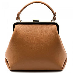 Alive With Style 'Adelina' Italian Leather Handbag/Shoulder Bag in Pink-SoftOrange-Black-Cream-IceBlue-Sage-Blue-Navy-Denim-Brown-Tan-LightBrown-Orange-Wine-DarkBrown-DarkTaupe-Olive