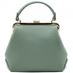 Alive With Style 'Adelina' Italian Leather Handbag/Shoulder Bag in Pink-SoftOrange-Black-Cream-IceBlue-Sage-Blue-Navy-Denim-Brown-Tan-LightBrown-Orange-Wine-DarkBrown-DarkTaupe-Olive