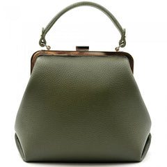 Alive With Style 'Adelina' Italian Leather Handbag/Shoulder Bag in Pink-SoftOrange-Black-Cream-IceBlue-Sage-Blue-Navy-Denim-Brown-Tan-LightBrown-Orange-Wine-DarkBrown-DarkTaupe-Olive