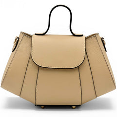 Alive With Style 'Ventara' Leather Handbag/Shoulder Bag/Cross Body Bag in Cream/Beige-Orange-Cream-Cream/Brown-White-Navy-LtBlue-Beige-Tan-Lemon-Black-Nude-Pink-Sage-Green-DarkBrown-Black/DrkBrown-Wine-DrkBrown-Blue/Navy-Beige/Black