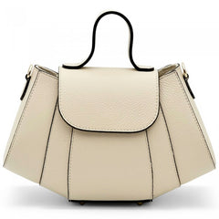 Alive With Style 'Ventara' Leather Handbag/Shoulder Bag/Cross Body Bag in Cream/Beige-Orange-Cream-Cream/Brown-White-Navy-LtBlue-Beige-Tan-Lemon-Black-Nude-Pink-Sage-Green-DarkBrown-Black/DrkBrown-Wine-DrkBrown-Blue/Navy-Beige/Black