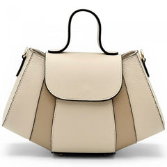 Alive With Style 'Ventara' Leather Handbag/Shoulder Bag/Cross Body Bag in Cream/Beige-Orange-Cream-Cream/Brown-White-Navy-LtBlue-Beige-Tan-Lemon-Black-Nude-Pink-Sage-Green-DarkBrown-Black/DrkBrown-Wine-DrkBrown-Blue/Navy-Beige/Black