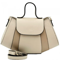 Alive With Style 'Ventara' Leather Handbag/Shoulder Bag/Cross Body Bag in Cream/Beige-Orange-Cream-Cream/Brown-White-Navy-LtBlue-Beige-Tan-Lemon-Black-Nude-Pink-Sage-Green-DarkBrown-Black/DrkBrown-Wine-DrkBrown-Blue/Navy-Beige/Black