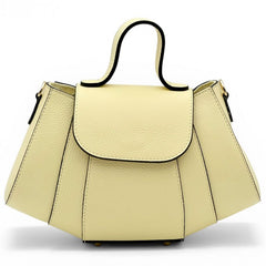 Alive With Style 'Ventara' Leather Handbag/Shoulder Bag/Cross Body Bag in Cream/Beige-Orange-Cream-Cream/Brown-White-Navy-LtBlue-Beige-Tan-Lemon-Black-Nude-Pink-Sage-Green-DarkBrown-Black/DrkBrown-Wine-DrkBrown-Blue/Navy-Beige/Black