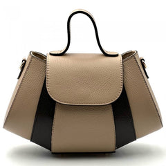 Alive With Style 'Ventara' Leather Handbag/Shoulder Bag/Cross Body Bag in Cream/Beige-Orange-Cream-Cream/Brown-White-Navy-LtBlue-Beige-Tan-Lemon-Black-Nude-Pink-Sage-Green-DarkBrown-Black/DrkBrown-Wine-DrkBrown-Blue/Navy-Beige/Black