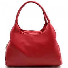 Alive With Style 'Giulia' Leather Handbag/Shoulder Bag/Cross Body Bag in Red-Cream-White-Navy-LtBlue-Beige-Lemon-Black-Nude-Pink-Taupe-Green