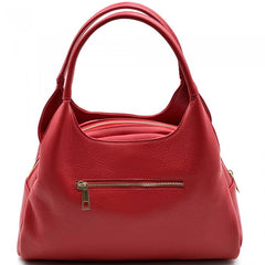 Alive With Style 'Giulia' Leather Handbag/Shoulder Bag/Cross Body Bag in Red-Cream-White-Navy-LtBlue-Beige-Lemon-Black-Nude-Pink-Taupe-Green