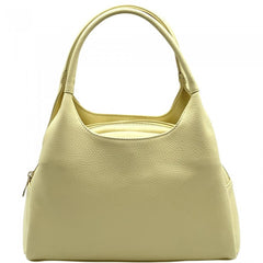 Alive With Style 'Giulia' Leather Handbag/Shoulder Bag/Cross Body Bag in Red-Cream-White-Navy-LtBlue-Beige-Lemon-Black-Nude-Pink-Taupe-Green