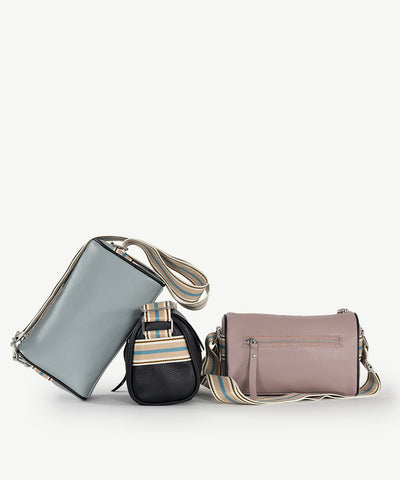 Alive With Style 'Napoli' Shoulder/Cross Body Bag by Sassy Duck in Blue-Black-Berry
