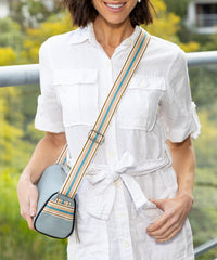 Alive With Style 'Napoli' Shoulder/Cross Body Bag by Sassy Duck in Blue-Black-Berry