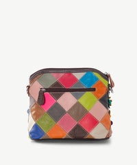 Alive With Style 'Geometric' Leather Shoulder/Cross Body Bag by Sassy Duck in Geometric