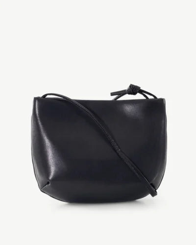 Alive With Style 'Delta' Leather Shoulder/Cross Body Bag by Sassy Duck in Black-Coffee