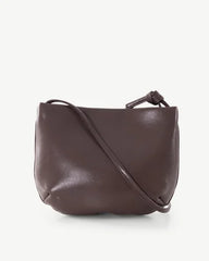 Alive With Style 'Delta' Leather Shoulder/Cross Body Bag by Sassy Duck in Black-Coffee