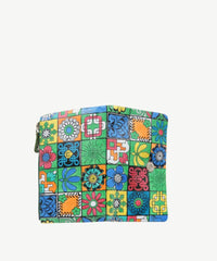 Alive With Style 'Mosaic' Leather Wallet by Sassy Duck kin Green-Blue-Red