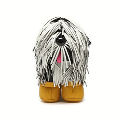 Alive With Style 'Doggy' Shoulder/Cross Body Bag in White-Pink-Black