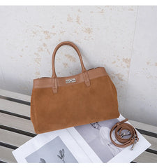 Alive With Style 'Georgina' Suede/Leather Handbag/Shoulder Bag/Cross Body Bag in Black-Wine-Chocolate-Tan-Brown