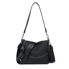 Alive With Style 'Bobby' Shoulder/Crorss Body Bag in Beige-Tan-Black