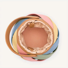 Alive With Style 'Kim' Handbag/Shoulder Bag/Cross Body Bag in Blue-Beige-Yellow Rainbow-Pink Pastel