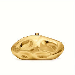 Alive With Style 'Paris' Evening Clutch/Shoulder Bag in Gold-Turquoise