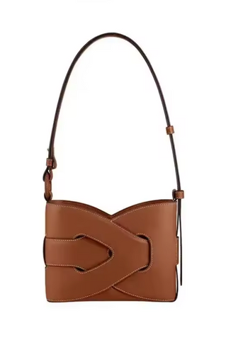 Alive With Style 'Felix' Leather Shoulder Bag in Black-Tan-Cream