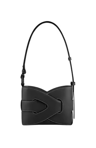 Alive With Style 'Felix' Leather Shoulder Bag in Black
