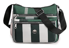 Alive With Style 'Jasmine' Shoulder/Cross Body Bag in Navy-Red-Beige-Green