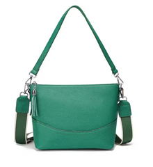 Alive With Style 'Bobby' Shoulder/Crorss Body Bag in Black-Green-Purple-Red-Navy-Cream