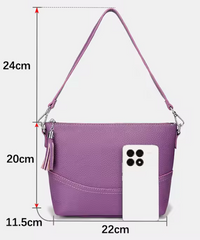 Alive With Style 'Bobby' Shoulder/Crorss Body Bag in Black-Green-Purple-Red-Navy-Cream