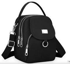 Alive With Style 'Benny' Shoulder/Cross Body Bag in Black-Navy-Grey-Pink-Mint-Chocolate