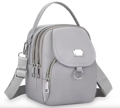 Alive With Style 'Benny' Shoulder/Cross Body Bag in Black-Navy-Grey-Pink-Mint-Chocolate-Purple-Yellow-Jade-Red-Blue/Red-Watermelon-SkyBlue-Lemon-Olive