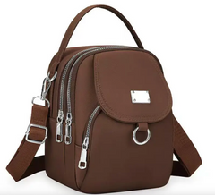 Alive With Style 'Benny' Shoulder/Cross Body Bag in Black-Navy-Grey-Pink-Mint-Chocolate