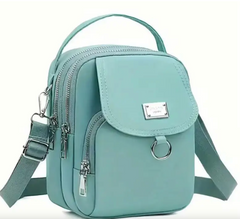 Alive With Style 'Benny' Shoulder/Cross Body Bag in Black-Navy-Grey-Pink-Mint-Chocolate