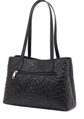 Alive With Style 'Ruth' Leather Handbag/Shoulder Bag by Serenade in Black