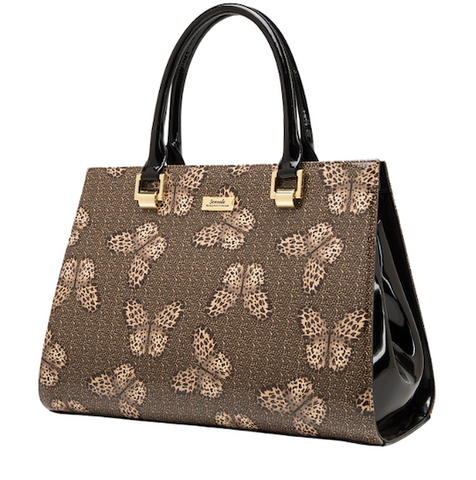 Alive With Style 'Bindi' Leather Handbag/Shoulder Bag by Serenade in Butterfly
