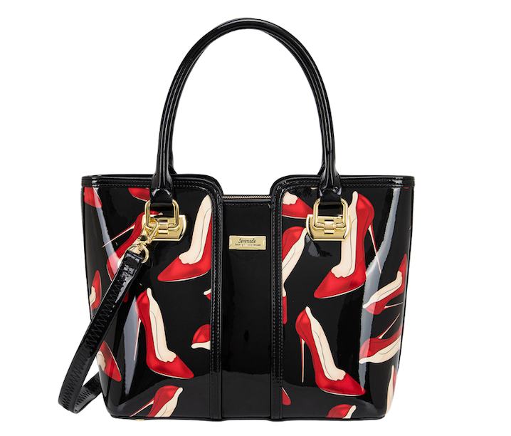 Alive With Style 'Stilleto' Patent Leather Handbag/Shoulder Bag by Serenade in Shoes