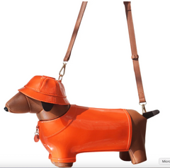 Alive With Style 'Doggy Raincoat' Shoulder/Cross Body Bag in Yellow-Red-Orange-Pink