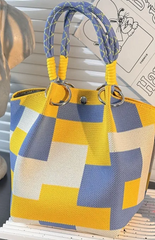 Alive With Style 'Monica' Handbag/Tote in Pink/Orange-Green/Pink-Black/White-Grey/White-Yellow/Blue-Orange/Beige-Pink/Blue-Green/Red-BlueFlower-PinkFlower