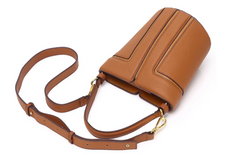 Alive With Style 'Harriet' Leather Handbag/Shoulder Bag/Cross Body Bag in Grey-Black-Tan-Cream