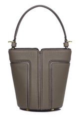 Alive With Style 'Harriet' Leather Handbag/Shoulder Bag/Cross Body Bag in Grey-Black-Tan-Cream