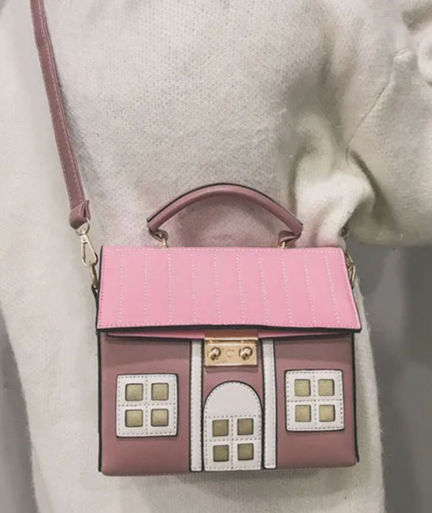Alive With Style 'Sally' Handbag/Shoulder Bag/Cross Body Bag in White-Pink-Black