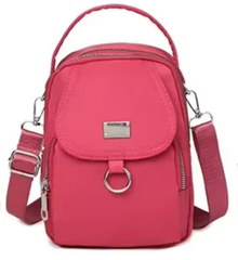Alive With Style 'Benny' Shoulder/Cross Body Bag in Black-Navy-Grey-Pink-Mint-Chocolate-Purple-Yellow-Jade-Red-Blue/Red-Watermelon-SkyBlue-Lemon-Olive