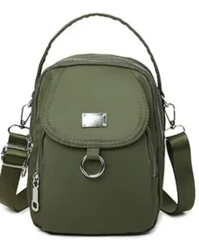 Alive With Style 'Benny' Shoulder/Cross Body Bag in Black-Navy-Grey-Pink-Mint-Chocolate-Purple-Yellow-Jade-Red-Blue/Red-Watermelon-SkyBlue-Lemon-Olive